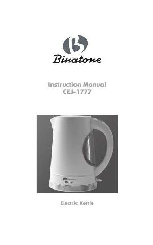 User manual Binatone CEJ-1777  ― Manual-Shop.ru