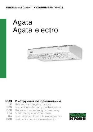 User manual Krona Agata electro  ― Manual-Shop.ru
