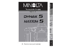 User manual Minolta Dynax 5  ― Manual-Shop.ru