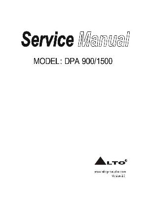 Service manual Alto DPA-900, DPA-1500 ― Manual-Shop.ru