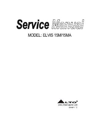 Service manual Alto ELVIS-15M, 15MA ― Manual-Shop.ru