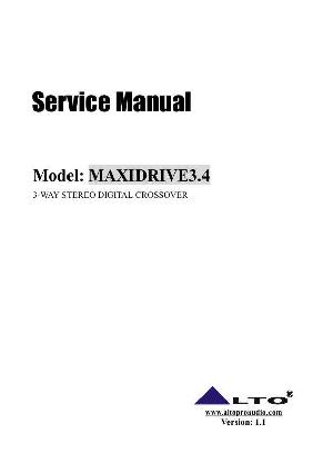 Service manual Alto MAXIDRIVE-3.4 ― Manual-Shop.ru