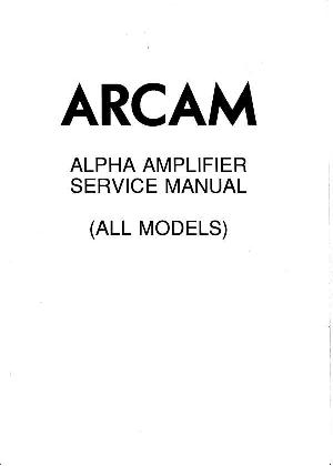 Service manual Arcam ALPHA-AMPLIFIER ― Manual-Shop.ru