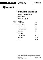 Service manual Bauknecht WATE-9375