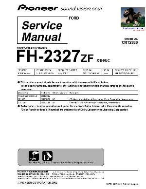 Service manual Pioneer FH-2327ZF ― Manual-Shop.ru