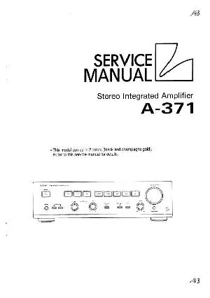 Service manual Luxman A-371 ― Manual-Shop.ru