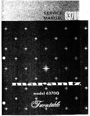 Service manual Marantz 6370Q ― Manual-Shop.ru