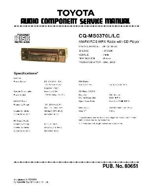 Service manual Panasonic CQ-MS0370L, LC ― Manual-Shop.ru