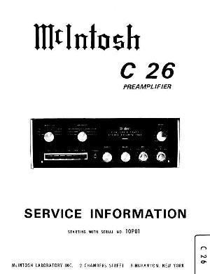 Service manual McIntosh C26 ― Manual-Shop.ru