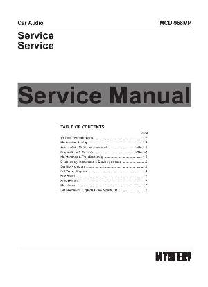 Service manual MYSTERY MCD-968MP, MCD-969MP ― Manual-Shop.ru