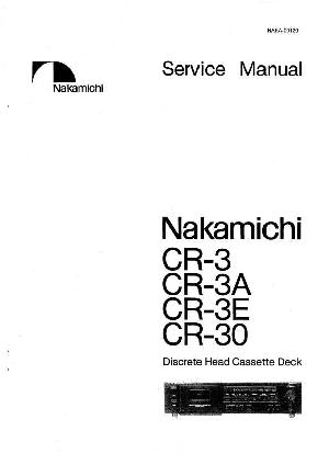 Service manual Nakamichi CR-3, CR-3A, CR-3E, CR-30 ― Manual-Shop.ru