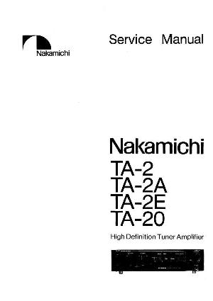 Service manual Nakamichi TA2, TA2A, TA2E, TA20 ― Manual-Shop.ru