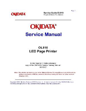 Service manual Okidata OL-810 ― Manual-Shop.ru