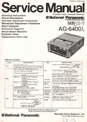 Service manual Panasonic AG-6400 ― Manual-Shop.ru