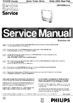 Service manual Philips 21PV908 (DELTA 2000 RF) ― Manual-Shop.ru