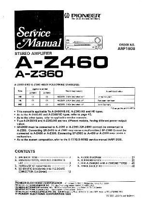 Service manual Pioneer A-Z460 ― Manual-Shop.ru