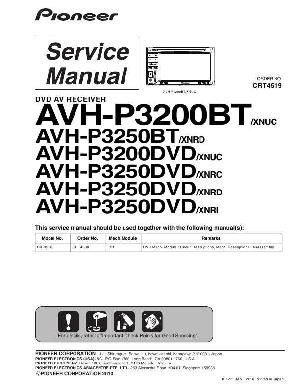 Service manual Pioneer AVH-P3200BT, AVH-P3200DVD, AVH-P3250BT, AVH-P3250DVD  ― Manual-Shop.ru