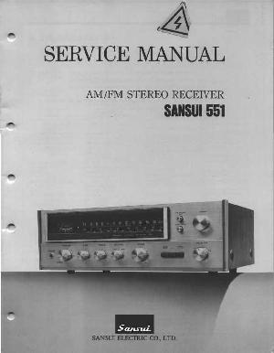 Service manual Sansui 551 ― Manual-Shop.ru