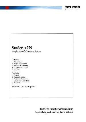 Service manual Studer (Revox) A779 ― Manual-Shop.ru