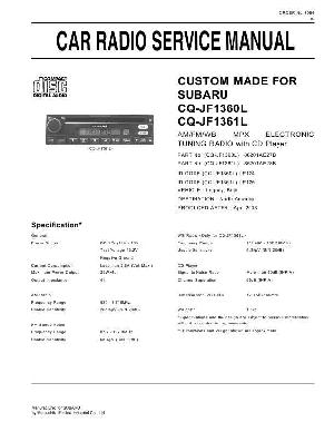 Service manual Panasonic CQ-JF1360L, JF1361L ― Manual-Shop.ru