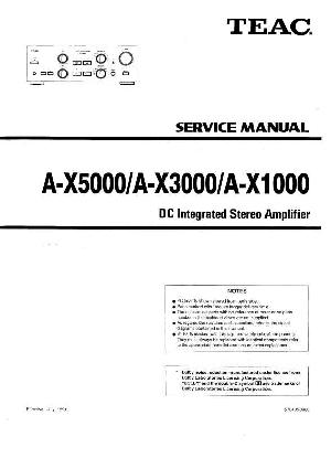 Service manual Teac A-X1000, A-X3000, A-X5000 ― Manual-Shop.ru