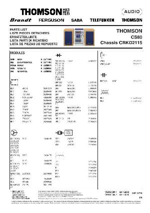 Service manual Thomson CS80, CRKD2115 ― Manual-Shop.ru