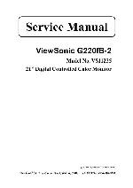 Service manual Viewsonic G220FB-2