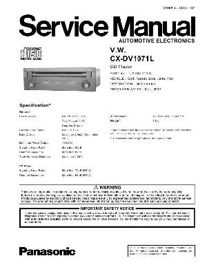 Service manual Panasonic CX-DV1071 ― Manual-Shop.ru