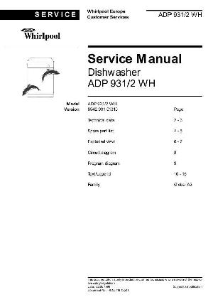 Service manual Whirlpool ADP-931-2WH ― Manual-Shop.ru
