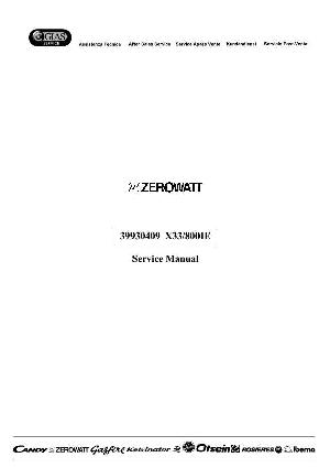 Service manual Zerowatt X33-800IE ― Manual-Shop.ru