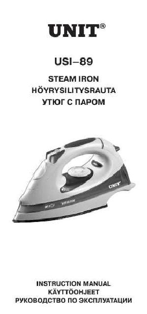 User manual Unit USI-89  ― Manual-Shop.ru