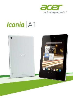 Инструкция Acer ICONIA A1  ― Manual-Shop.ru