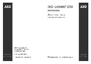User manual AEG OKO LAVAMAT 2750  ― Manual-Shop.ru