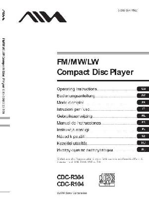 Инструкция Aiwa CDC-R104  ― Manual-Shop.ru