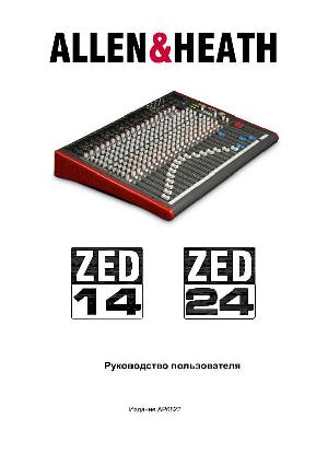 Инструкция Allen&Heath ZED-24  ― Manual-Shop.ru