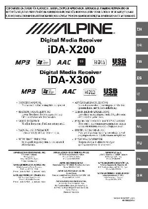 User manual Alpine IDA-X200  ― Manual-Shop.ru