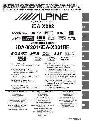 User manual Alpine IDA-X301RR  ― Manual-Shop.ru