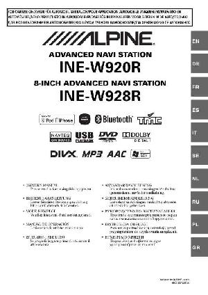 User manual Alpine INE-W928R  ― Manual-Shop.ru