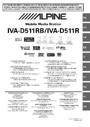 User manual Alpine IVA-D511R  ― Manual-Shop.ru