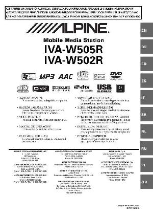 Инструкция Alpine IVA-W502R  ― Manual-Shop.ru