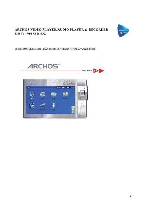 Инструкция Archos Gmini 500  ― Manual-Shop.ru