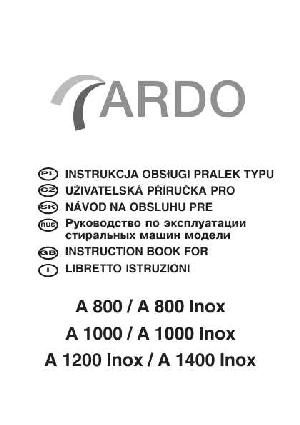 Инструкция Ardo A-1200X  ― Manual-Shop.ru