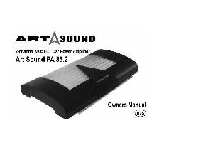 Инструкция Artsound PA-85.2  ― Manual-Shop.ru