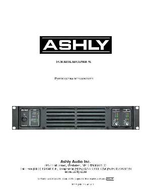 Инструкция ASHLY PE-SERIES  ― Manual-Shop.ru