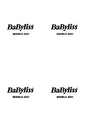 Инструкция Babyliss 2051  ― Manual-Shop.ru