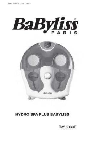 Инструкция Babyliss 8033E  ― Manual-Shop.ru