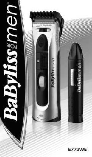 Инструкция Babyliss E773WE  ― Manual-Shop.ru