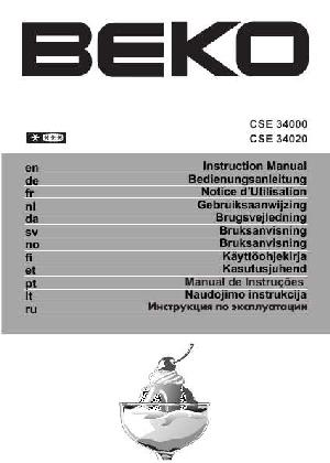 User manual Beko CSE-34020  ― Manual-Shop.ru