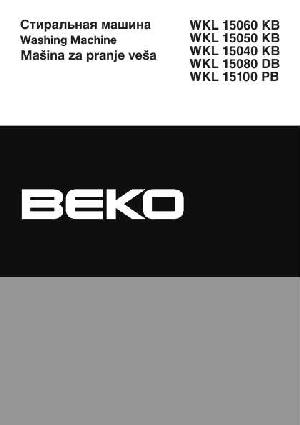 Инструкция Beko WKL-15100PB  ― Manual-Shop.ru