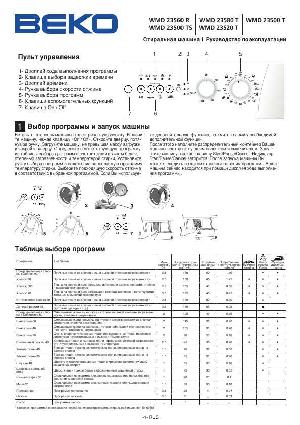 Инструкция Beko WMD-23560R  ― Manual-Shop.ru